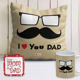 Love You Dad Cushion & Mug Combo